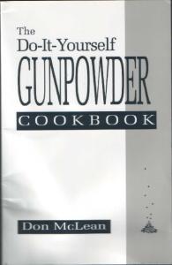 DIY Gunpowder Cookbook