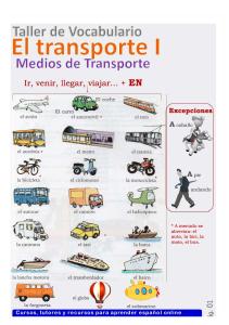 Medios de Transporte (means of transport)