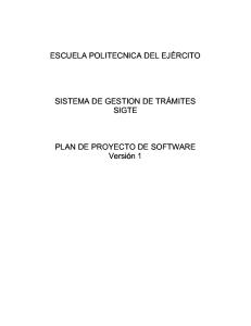 Plan de proyecto de software