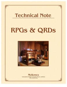 RPGs & QRDs Acoustic Diffusers